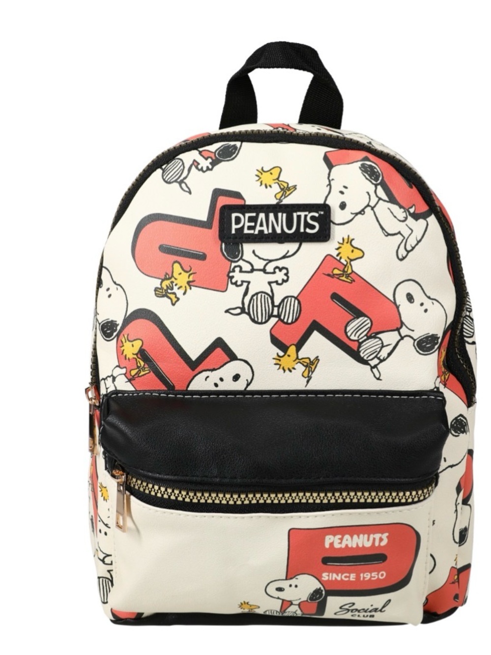 PEANUTS SNOOPY SOCIAL CLUB MINI BACK POLYURETHANE MATERIAL NIP